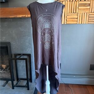 Truly Madly Deeply Dark Grey High-Low Dress - M